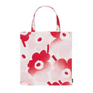 Marimekko - Pieni Unikko sac à provisions, rose / rouge