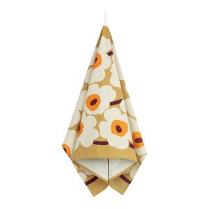 Marimekko - Unikko Torchon, caramel / cream / warm orange