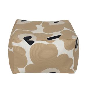 Marimekko - Coussin d'assise Unikko Puffi, blanc cassé / be…