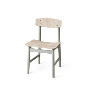 Mater - BM3162 Chaise, hêtre gris / gris (Wood Waste Editio…