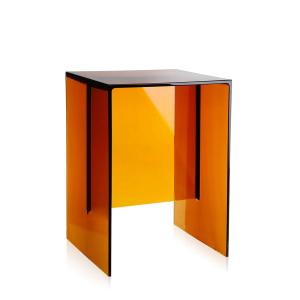 Kartell - Tabouret et table d'appoint Max-Beam, ambre jaune