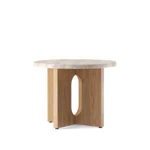Audo - Androgyne Table d'appoint Ø 50 cm, chêne naturel / K…