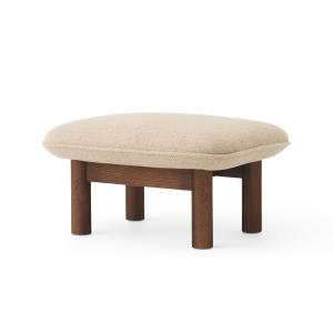 Audo - Brasilia Ottoman, chêne teinté / bouclé beige