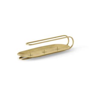 Audo - Clip Bougeoir, 3 branches, H 5 cm, laiton