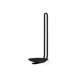 Audo - Porte-bougie mural Clip, H 20 cm, noir