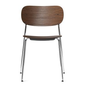 Audo - Co Dining Chair, chrome / chêne teinté foncé