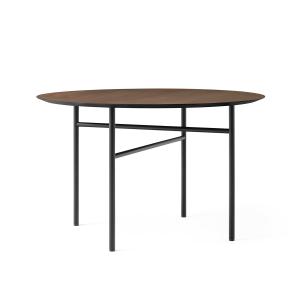 Audo - Snaregade Table, Ø 120 cm, placage chêne teinté fonc…