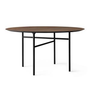 Audo - Snaregade Table, Ø 138 cm, placage chêne teinté fonc…