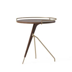 Audo - Umanoff table d'appoint Ø 43 / 40 x H 45 cm, noix /…