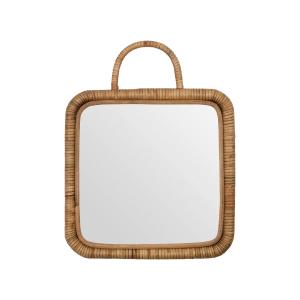 Meraki - Baki Miroir avec cadre, 28 x 28 cm, rotin
