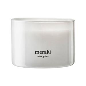 Meraki - Bougie parfumée, Ø 10 cm, White garden