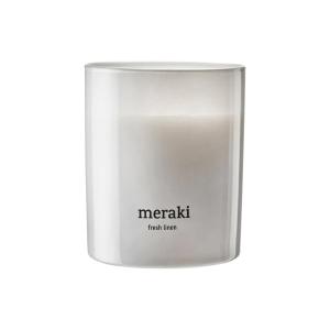 Meraki - Bougie parfumée, Ø 8 cm, Fresh linen