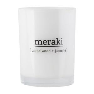 Meraki - Bougie parfumée, Ø 8 cm, Sandalwood & Jasmin