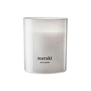 Meraki - Bougie parfumée, Ø 8 cm, White garden