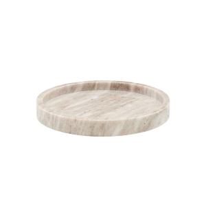 Meraki - Plateau en marbre Ø 25 cm, beige