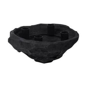 Mette Ditmer - Art Piece Nuki Bougeoir, Ø 23 cm, noir