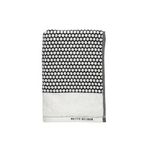 Mette Ditmer - Grid Serviette d'invité 38 x 60 cm, noir / o…