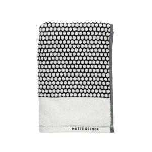 Mette Ditmer - Grid Serviette 50 x 100 cm, noir / off-white