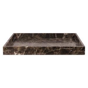 Plateau Marble, 30 x 40 cm, brun
