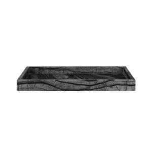 Mette Ditmer - Marble Plateau, 16 x 31 cm, noir / gris