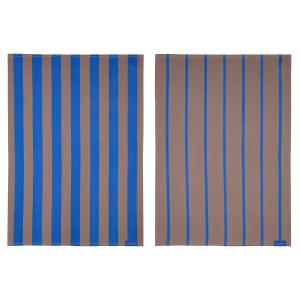 Mette Ditmer - Stripes Essuie-mains, blush (lot de 2)