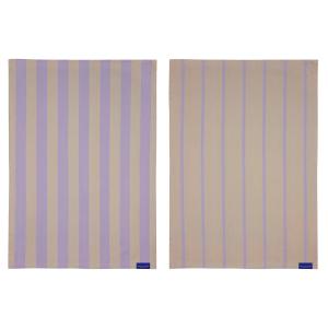 Mette Ditmer - Stripes Essuie-mains, sable (lot de 2)