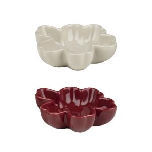 Marimekko - Unikko set de coupes, Ø 11 cm, bourgogne / natu…
