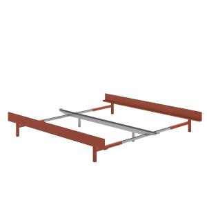 MOEBE - Lit gigogne 90 - 180 x 29 cm, bas, terracotta