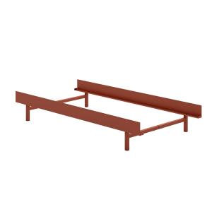 MOEBE - Lit 90 x 200 cm, bas, terracotta