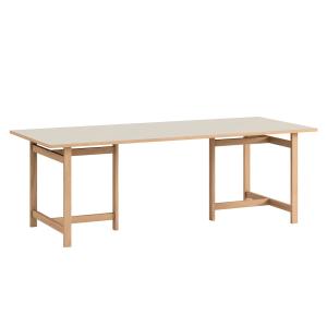 MOEBE - Table de salle à manger, 90 x 220 cm, chêne naturel…