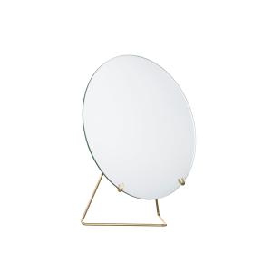 Moebe - Miroir de table Ø 20 cm, en laiton