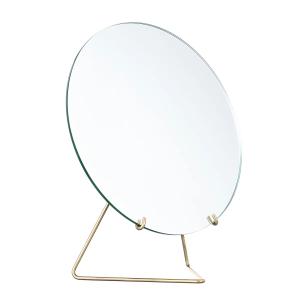 MOEBE - Miroir de table Ø 30 cm, en laiton