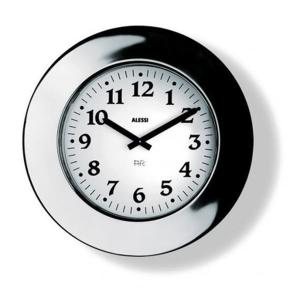 Alessi - Momento Horloge murale, acier inoxydable poli