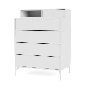 Montana - Keep Commode avec pieds, new white / snow