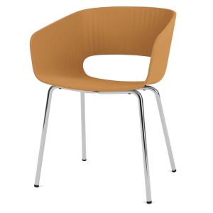 Montana - Marée 401 Dining Chaise, chrome / ambre