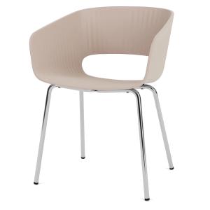Montana - Marée 401 Dining Chaise, chrome / mushroom