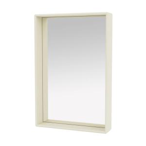 Montana - Shelfie Miroir avec cadre d'étagère, vanille