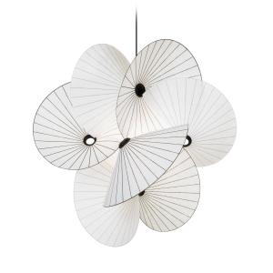 Moooi - Serpentine Lampe à suspendre 8, Large, blanc / noir