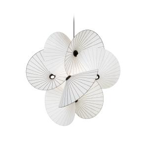 Moooi - Serpentine Lampe à suspendre 8, blanc / noir