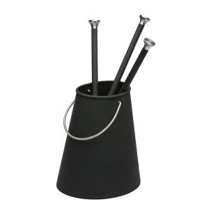 Morsø - Ellipse Set d'ustensiles de cheminée, noir (4 pièce…