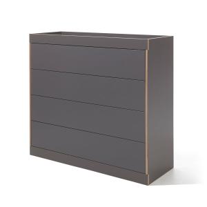Müller Small Living - Commode à tiroirs Flai, anthracite