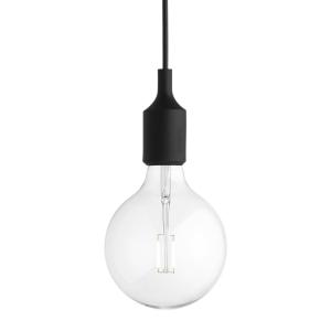 Muuto - Socket E27 Lampe LED suspendue, noire