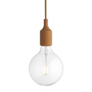 Muuto - Socket E27 Lampe LED suspendue, marron clair