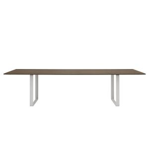 Muuto - 70/70 Table de repas, 295 x 108 cm, chêne fumé / gr…