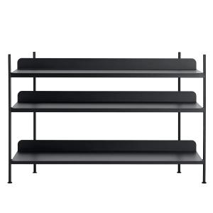 Muuto - Système d’étagères Compile (Configuration 2), noir…