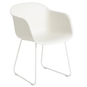 Muuto - Pied de traîneau pour fauteuil en fibre, blanc natu…