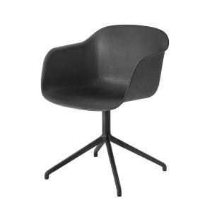 Muuto - Fiber Chair Swivel Base , noir