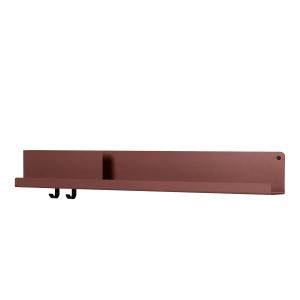 Muuto - Tablettes pliées 96 x 13 cm, rouge profond