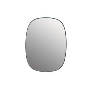 Muuto - Framed Mirror petit, vert foncé / verre clair