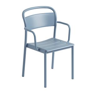 Muuto - Linear Steel Armchair Outdoor, bleu clair